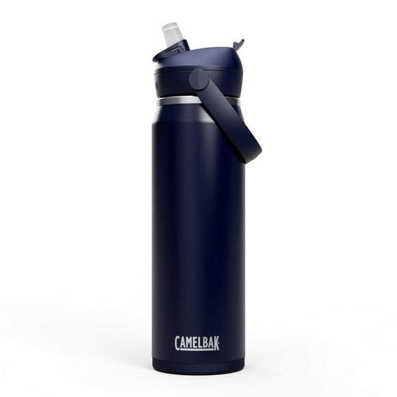 CamelBak Thrive Flip Straw Insulated Stainless Steel Water Bottle, 25 oz, Navy