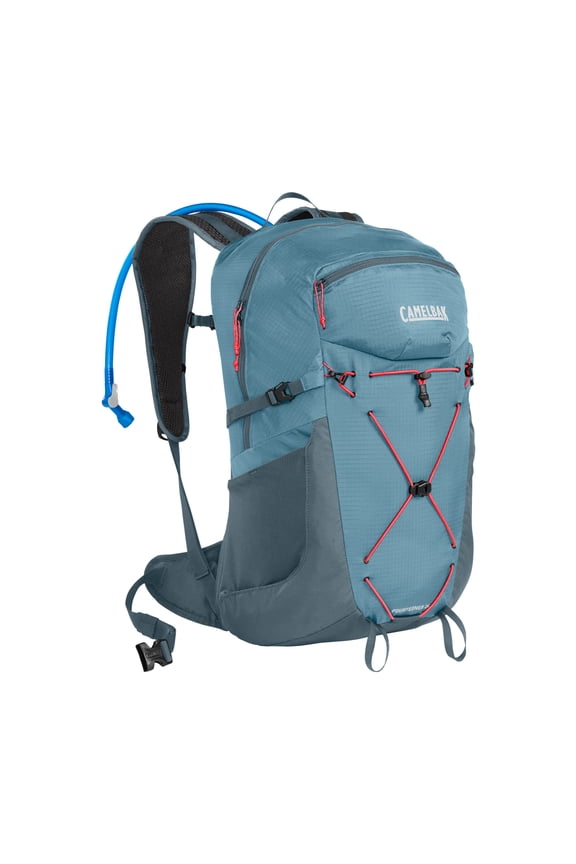 Women's Fourteener 24 100oz, Smoke Blue/Fiery Coral