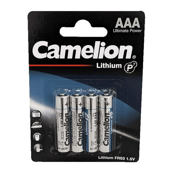 Camelion AAA P7 Lithium Primary  4pk - Non-Rechargeable