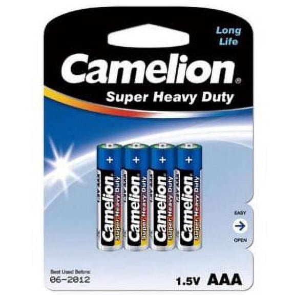 Camelion AAA Size Super Heavy Duty Batteries 48 Pack - Retail Carded + Free Shipping