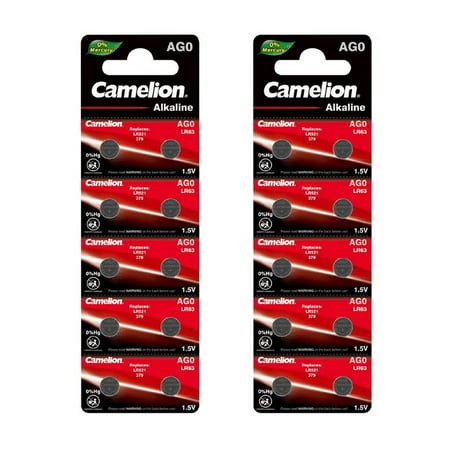 Camelion AG0 Alkaline Button Cell 20 Pack