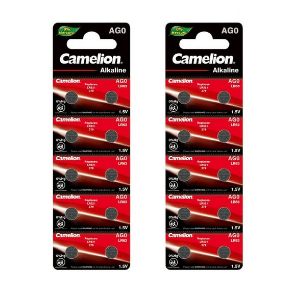 Camelion AG0 Alkaline Button Cell 20 Pack