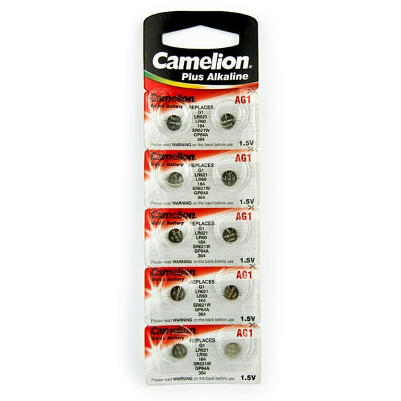 Camelion AG1-BP10, Alkaline Button Battery 1.5V 10pcs per pack