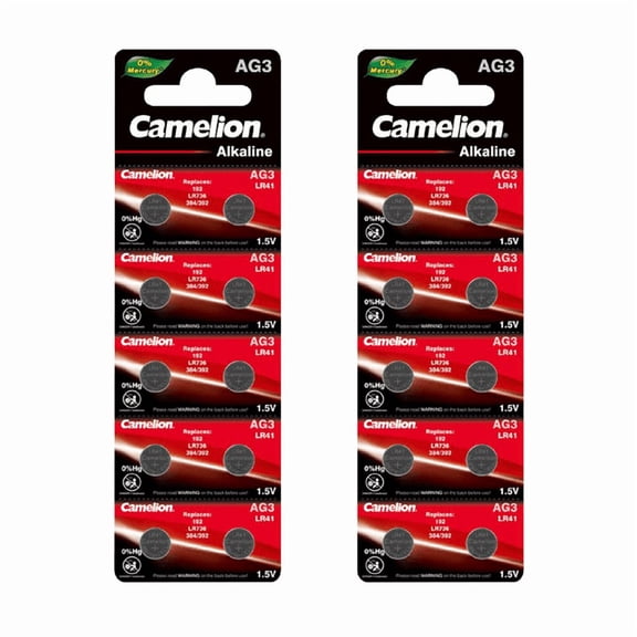 Camelion AG3 Alkaline Button Cell 20 Pack