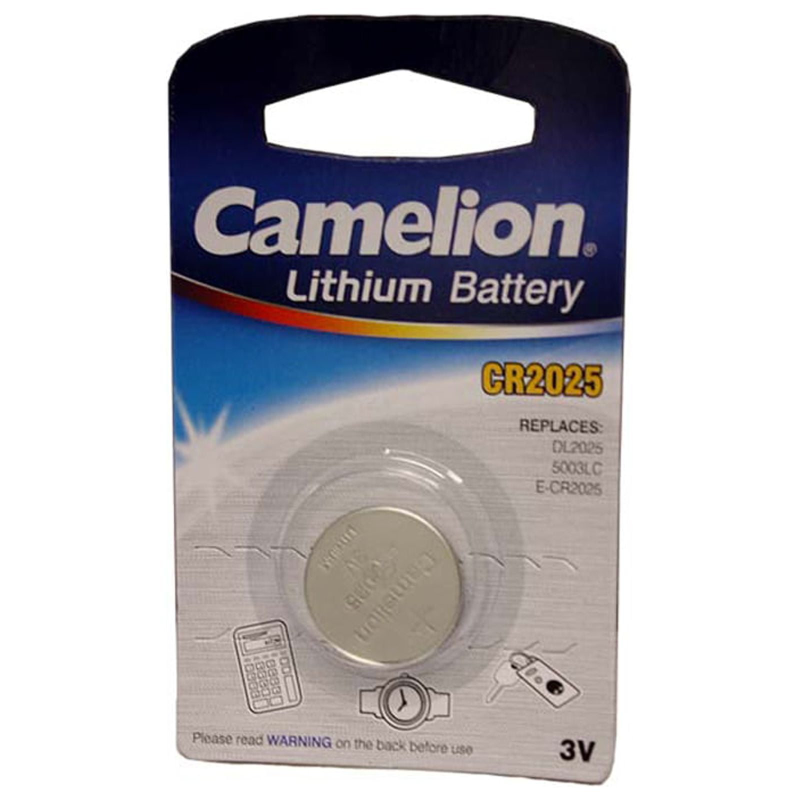 Camelion CR2025-BP1 3V 170mAh Lithium Button Cell, 1 pack CLEARANCE 