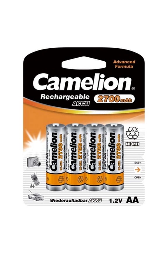 Rechargeable AA Ni-MH 2700mAh 4pk Blister