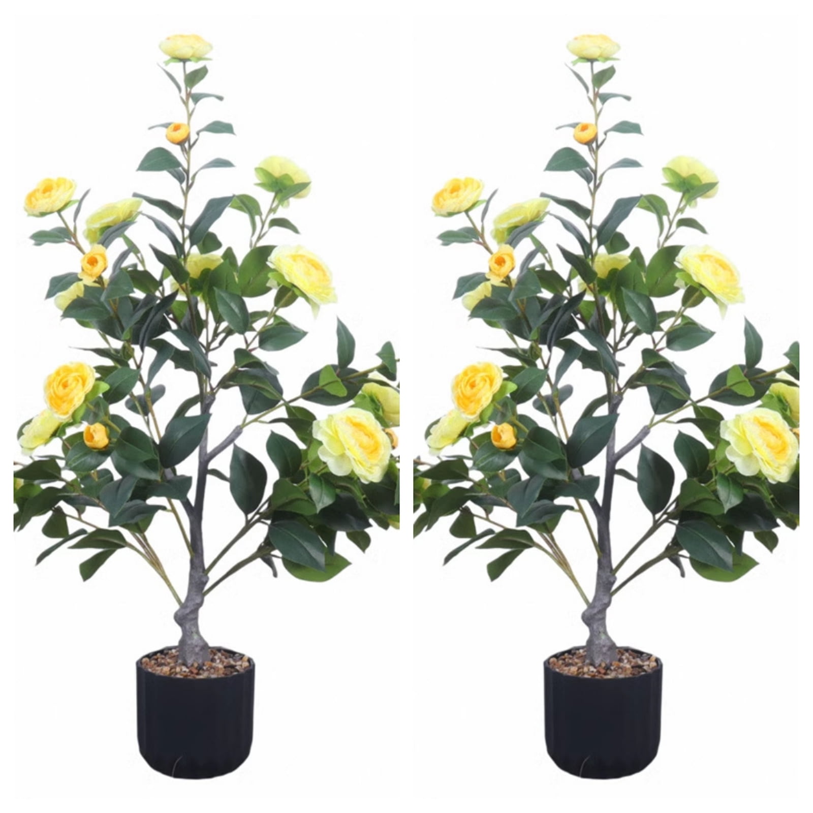 Tifuly Artificial Silk Roses - 12 Pcs Realistic Black Roses With Stems For Home Wedding Decor