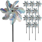 Camellia Bird Deterrent Reflective Pinwheel, 20, Multicolor