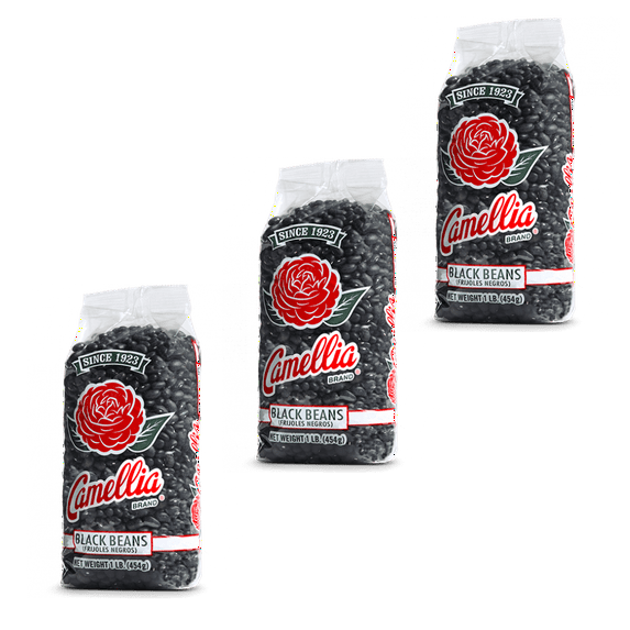 Camellia Black Beans 1lb - 3 Pack