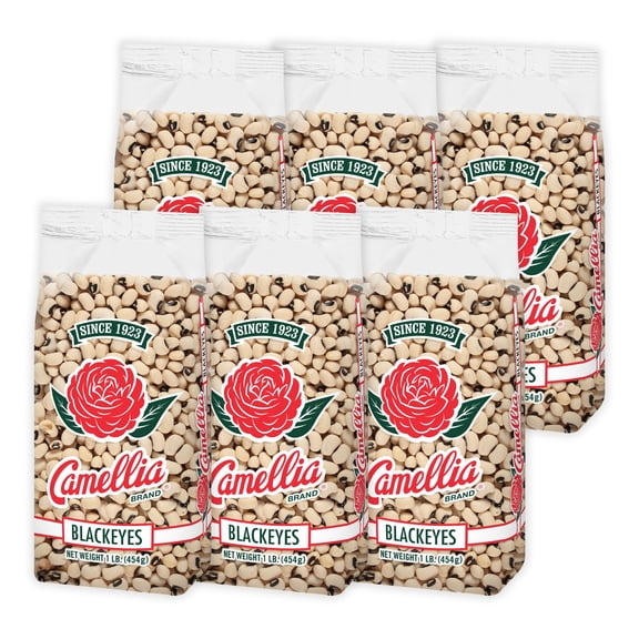 Camellia Black Eye Peas, 1 Pound (6 Pack)