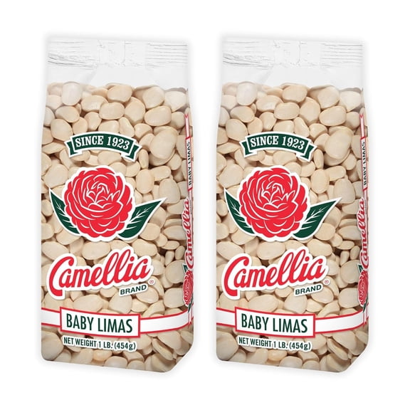 Camellia Baby Lima Beans 1 Pound (2 Pack)