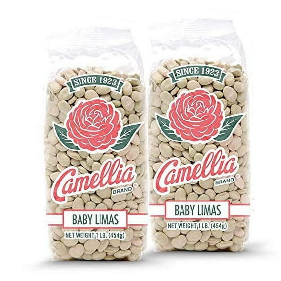 Camellia Brand Dry Baby Lima Beans 1lb - 2 pack
