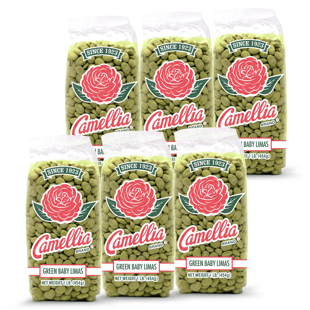 Camellia Brand Dry Green Baby Lima Beans 1lb (6pk)