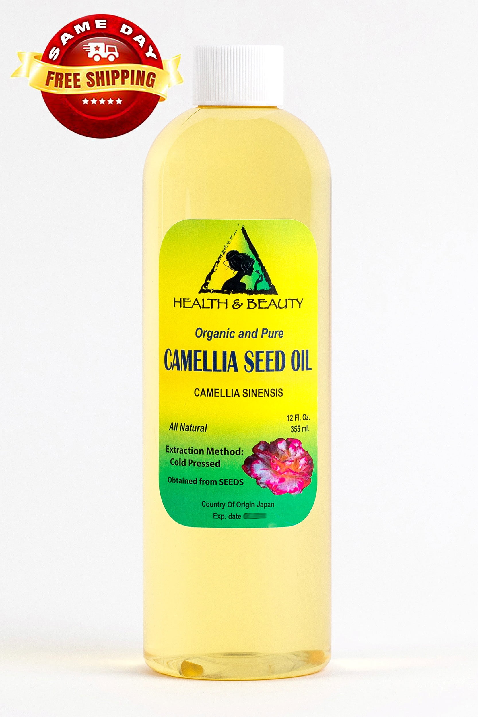Camellia / Camelia Seed Oil Refined Organic Carrier Cold Pressed 100% Pure 24 oz
