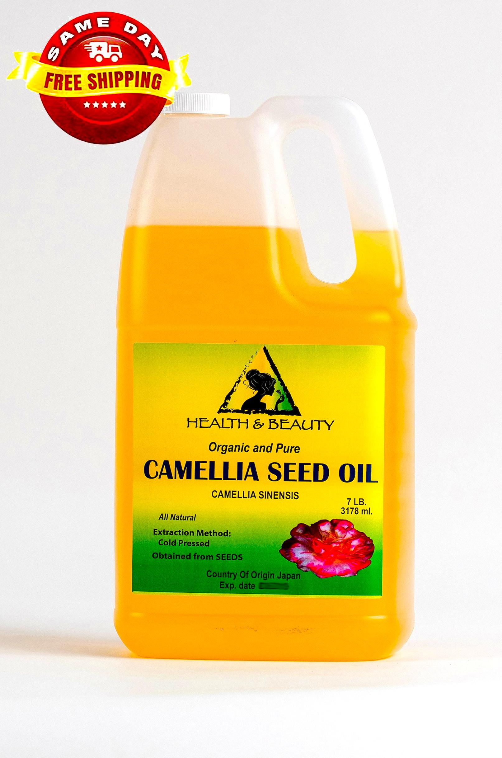 Camellia / Camelia Seed Oil Unrefined Virgin Organic Carrier Cold Pressed 100% Pure 7 lb