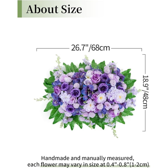 Camellia & Cemetery Flower - Artificial Grave Decor for Headstones
