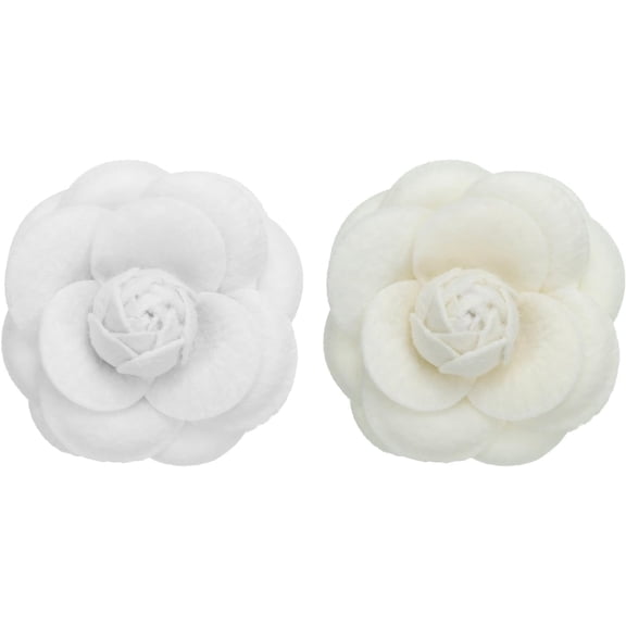Camellia Fabric Pin, Flower Brooch Artificial Flowers Brooches for Women Girls Cloth Wedding Party Decor Accessories Jewelry