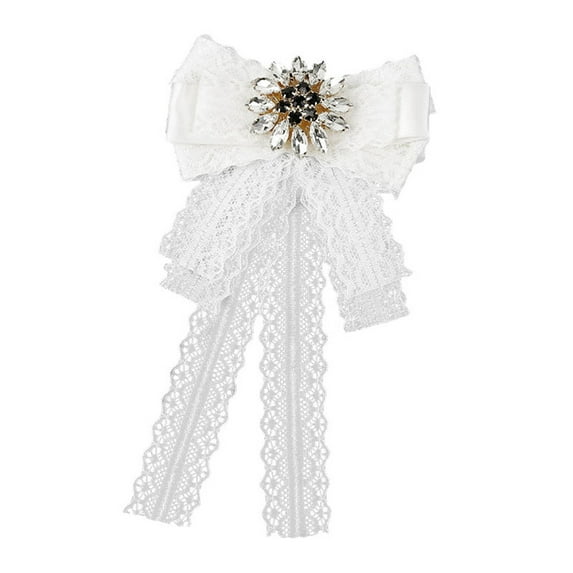 Camellia Flower Bow Brooch Pins Elegant Ribbon Bow Tie Brooch Pins Vintage Corsages Party Accessories