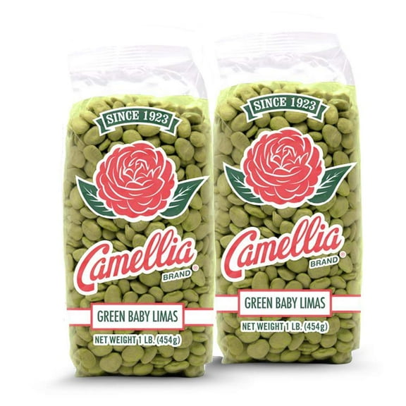 Camellia Green Baby Lima Beans 1 Pound - 2 Pack