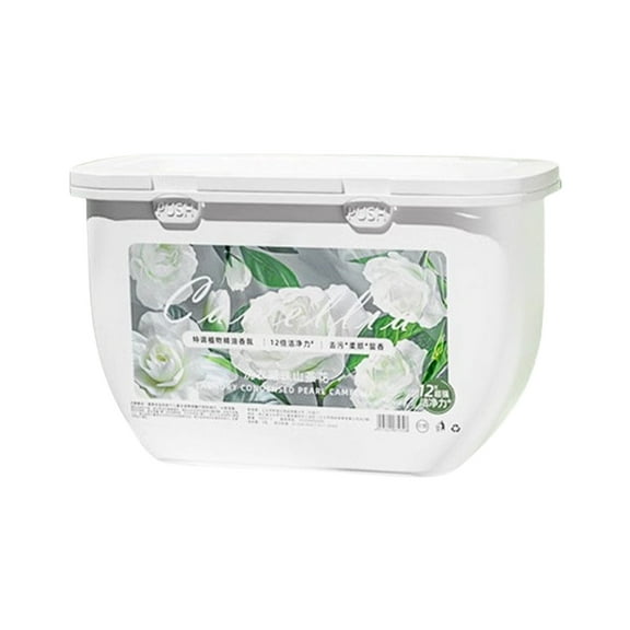 Camellia Laundry Detergent Packs Pods, Concentrated Laundry Detergent Capsules, Long-Lasting Fragrance All Mighty Laundry Detergent, Free Clear for Sensitive Skin - 35 Count/Box