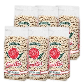 Camellia Navy Pea Beans 1 Pound - 6 Pack