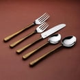 thumbnail image 1 of Camellia Vintaged Gold 20 Pc. Flatware Set (Serves 4), 1 of 8
