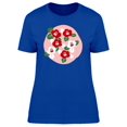 thumbnail image 1 of Camellia With Pink Circle T-Shirt Women -Image by Shutterstock, Female Large, 1 of 2