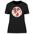 thumbnail image 1 of Camellia With Pink Circle T-Shirt Women -Image by Shutterstock, Female x-Large, 1 of 2