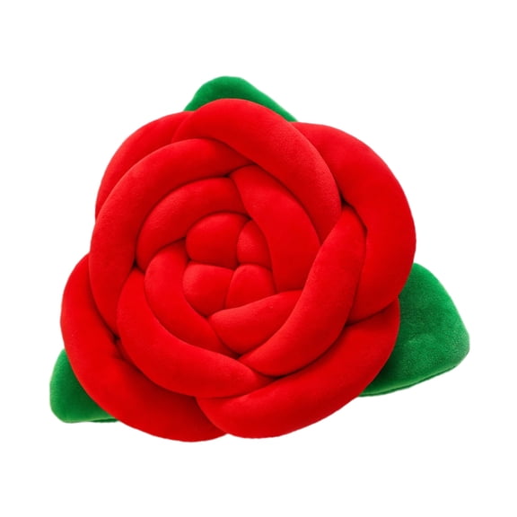 Camellias Pattern Knot Throw Pillow Sturdy Polyester Filling Comfortable Living Space Decoration