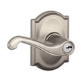 thumbnail image 1 of Camelot Collection Satin Nickel Flair Keyed Entry Lever, 1 of 1