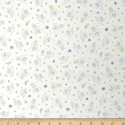 Camelot Fabrics Disney Tinker Bell Disney Tinker Bell Tossed in White 100% Cotton Fabric sold by the yard
