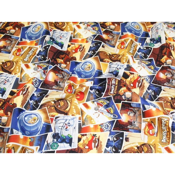 Camelot Fabrics Licensed 100% Cotton Poplin Fabric, Multicolor Space Licensed Print for Quilting & Dressmaking, 44" Wide, By the Yard