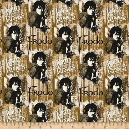 Camelot Fabrics Lord of The Rings Frodo, Brown