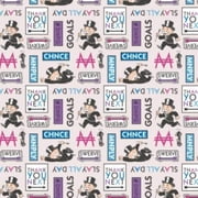 Camelot Fabrics Monopoly 2 Tossed Expressions BTY 100٪ Cotton Fabric تباع في الفناء