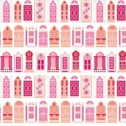 Camelot Fabrics Moroccan Nights Moroccan Doors Pink 100% Cotton Fabric sold by the yard