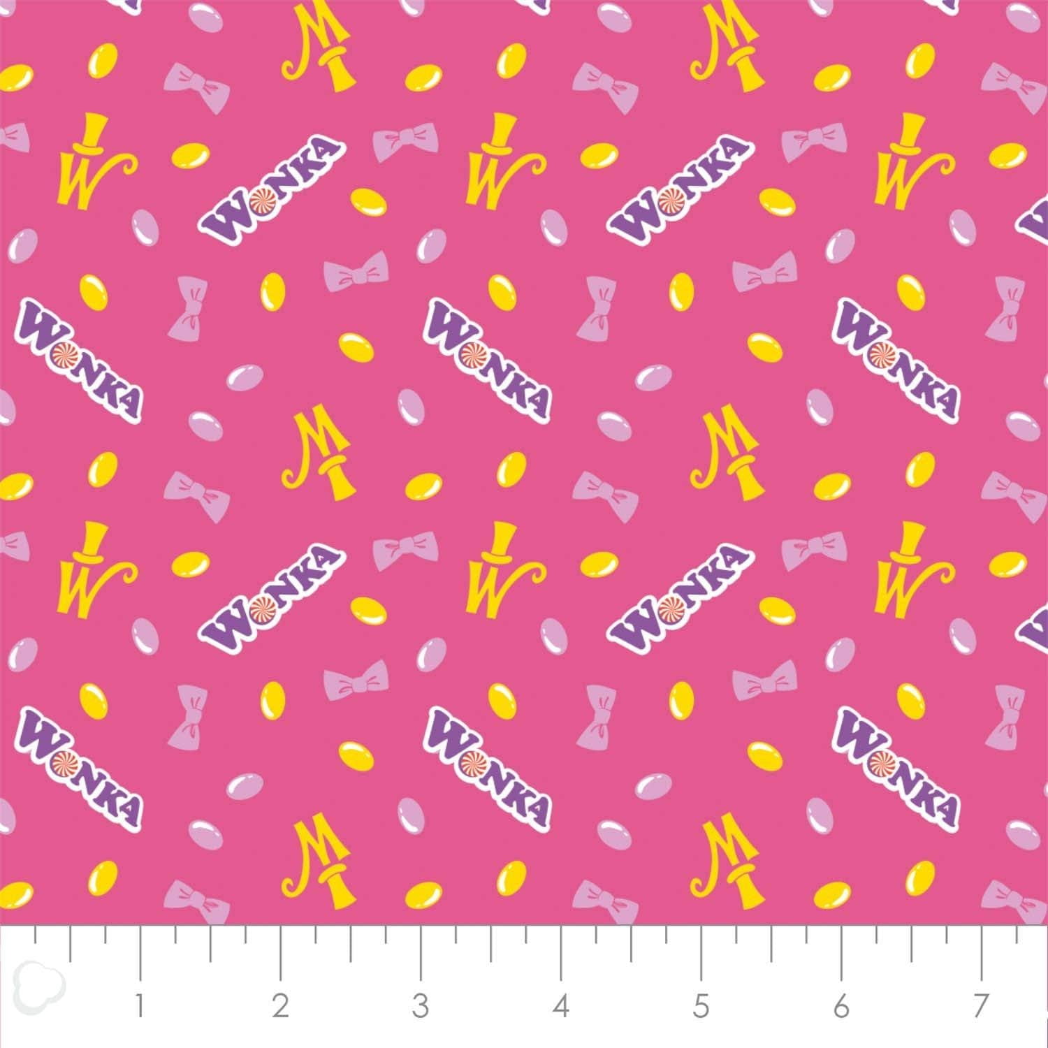 Camelot Fabrics Willy Wonka and Chocolate Factory Collection 100% Cotton Fabric sold by the yard