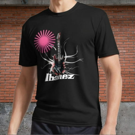 Ibanez Active T-Shirt Logo Men's Black T-Shirt Funny Size S to 5XL