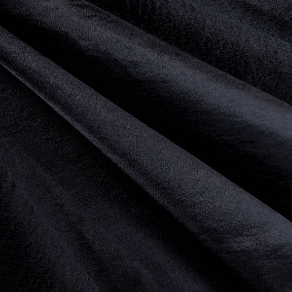 Camelot Solid Hammered Satin - Black, 57" x 15 yds