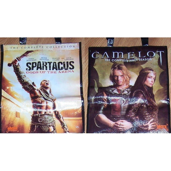 Camelot and Spartacus 2011 Comic-Con 2 sided promo tote bag
