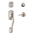 thumbnail image 1 of Camelot x Accent Lever RH Double Cylinder Handleset - Satin Nickel, 1 of 1