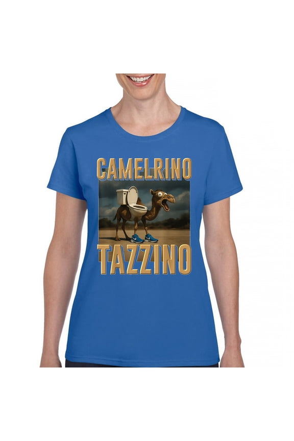 Camelrino Tazzino T-Shirt Funny Italian Brainrot Gen Z Alpha Meme Women's Tee