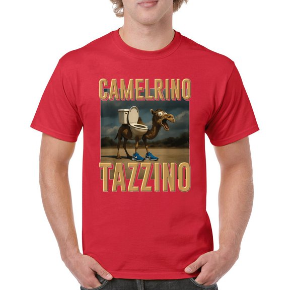 Camelrino Tazzino T-shirt Funny Italian Brainrot Gen Z Alpha Meme Men's Tee