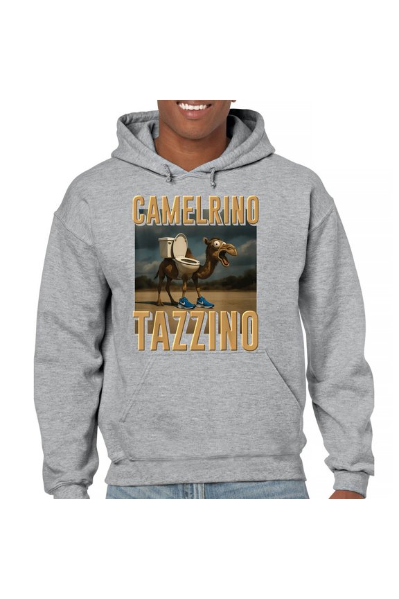 Camelrino Tazzino Unisex Hoodie Funny Italian Brainrot Gen Z Alpha Meme