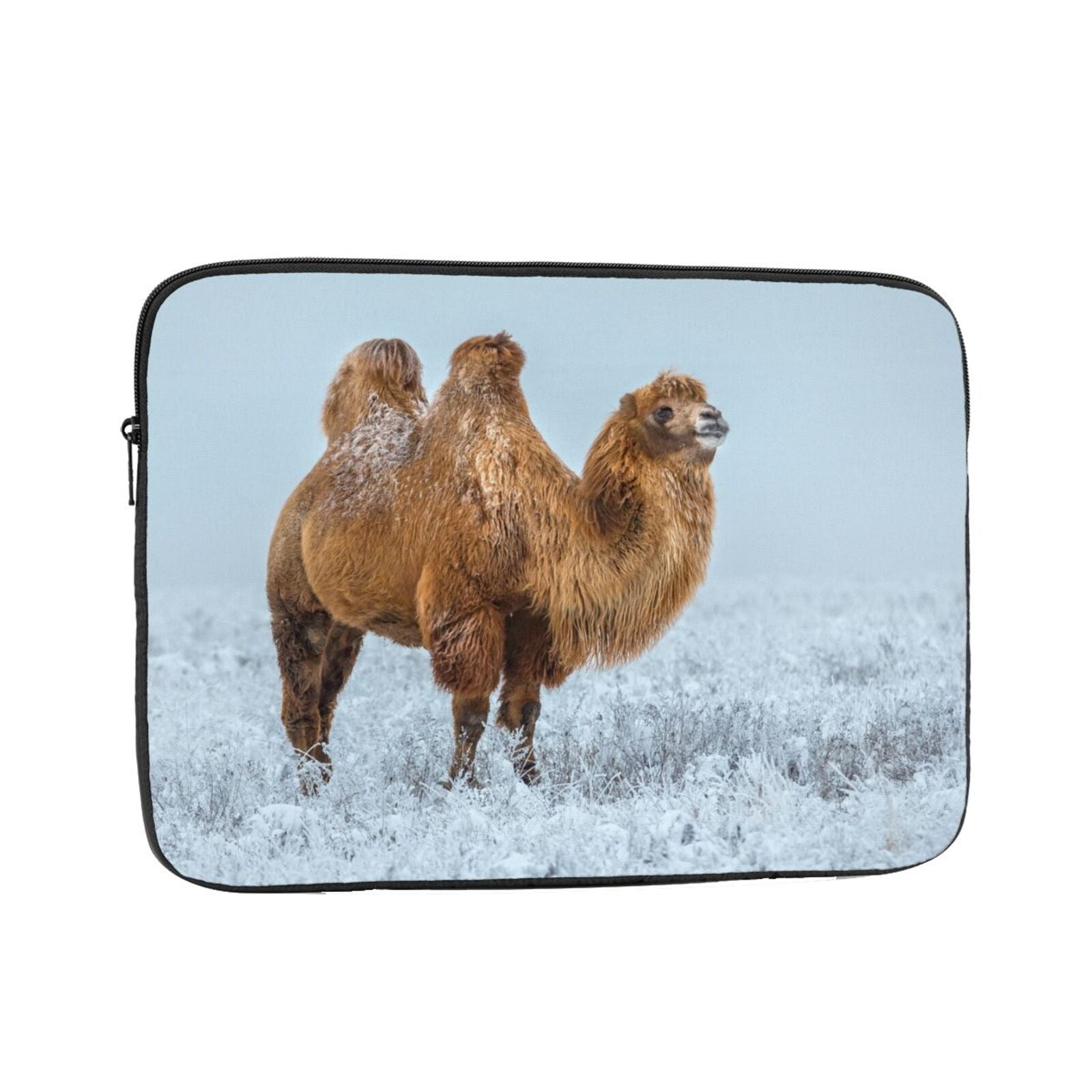 Camels in the Winter Snow 13 inch Portable Laptop Sleeve Compatible