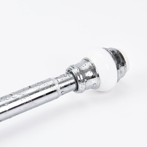 Cameo Adjustable Shower Curtain Rod 42 -72, Spring tension Stainless Steel Telescoping Rod, Heavy Duty, Rust Resistant