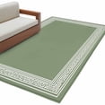 thumbnail image 1 of Cameo Brown Greek Key Large Area Rugs for Bedroom Living Room, Soft Non Slip Carpet Bedside Rug, Geometric Greece Ancient Farmhouse Geo Rectangular Floor Cover Kitchen Accent Rug 4'x6' for Office, 1 of 9