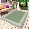 thumbnail image 1 of Cameo Brown Greek Key Outdoor Rug for Patio/Deck/Porch, Non-Slip Large Area Rug 6 x 9 Ft, Geometric Greece Ancient Farmhouse Geo Indoor Outdoor Rugs Washable Area Rugs, Camping Rug Carpet Runner, 1 of 8