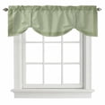 thumbnail image 1 of Cameo Green Retro Greek Key Tie Up Valance Curtains for Windows, Kitchen Curtains Window Treatments, Geometric Greece Ancient Rustic Short Window Shades Valances for Bedroom Bathroom Cafe 54"x18", 1 of 8