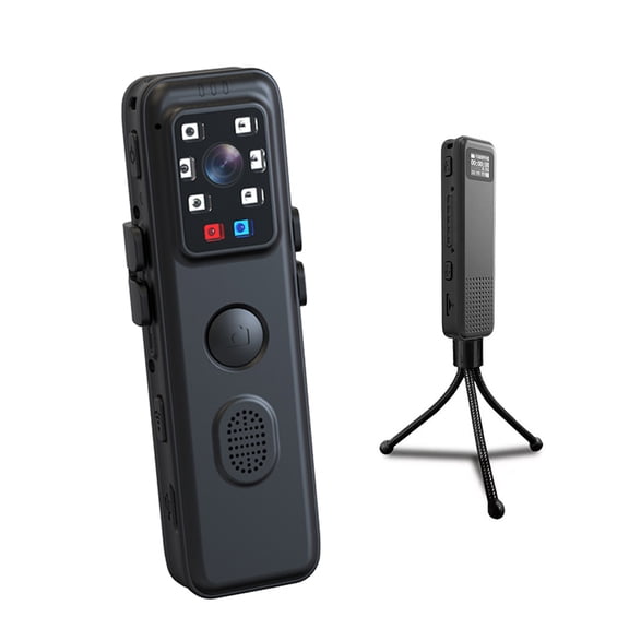 Camera 1080P WiFi Body Camera With Audio And Video Recording Wearable Body Cam Mini Camcorder With Red Blue Warning Light Night For Law Enforcement Delivery Personal