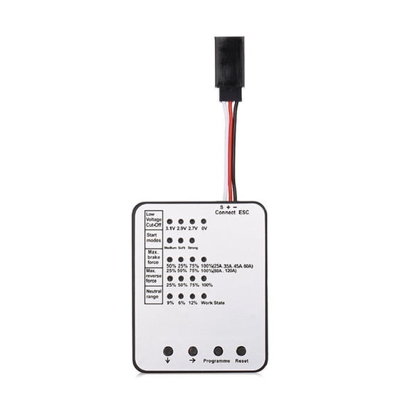 Camera Accessories Programming Card for RC Car ESC Programmer Compatible with Brushless ESC 25A 35A 45A 60A 80A 120A 150A